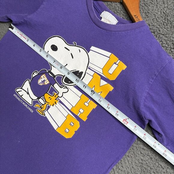 Vtg 80s Snoopy Woodstock University of Mary Hardin-Baylor T-Shirt Youth L - Picture 9 of 12